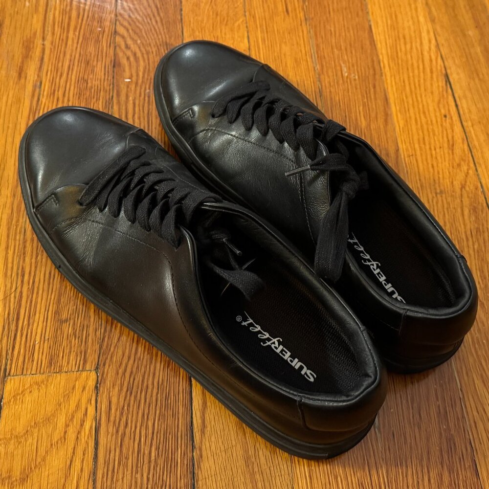 Thursday Boot Co. Black Leather Fashion Sneakers